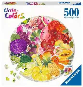 Puzzle rond 500 p - Fruits et légumes (Circle of Colors) Puzzle;Puzzle adulte - Image 1 - Ravensburger