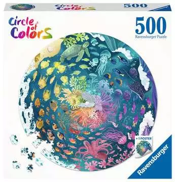 Puzzle rond 500 p - Océan (Circle of Colors) Puzzle;Puzzle adulte - Image 1 - Ravensburger