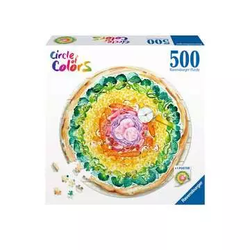 Puzzle rond 500 p - Pizza (Circle of Colors) Puzzle;Puzzle adulte - Image 1 - Ravensburger