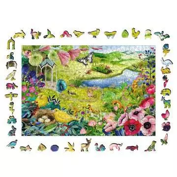 Puzzle en bois - Rectangulaire - 500 pcs - Jardin de la nature Puzzle;Puzzle adulte - Image 3 - Ravensburger