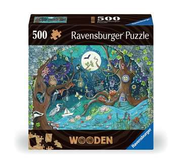 Puzzle en bois - Rectangulaire - 500 pcs - Forêt fantastique, Puzzle adulte, Puzzle, Produits