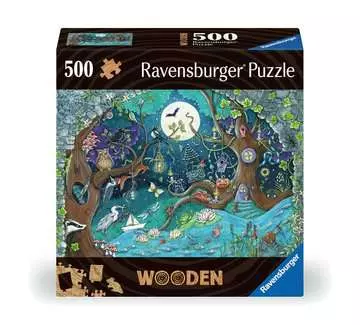 Puzzle en bois - Rectangulaire - 500 pcs - Forêt fantastique Puzzle;Puzzle adulte - Image 1 - Ravensburger