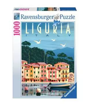 Puzzle 1000 p -  Carte postale de Ligurie Puzzle;Puzzle adulte - Image 1 - Ravensburger