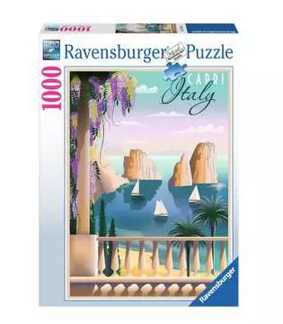 Puzzle 1000 p - Carte postale de Capri Puzzle;Puzzle adulte - Image 1 - Ravensburger