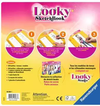 Looky Sketch book petits animaux Loisirs créatifs;Dessin - Image 2 - Ravensburger