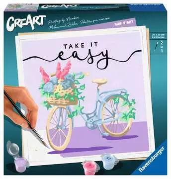 CreArt - 20x20 cm - Take it easy Loisirs créatifs;Peinture - Numéro d art - Image 1 - Ravensburger