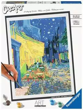 CreArt - 30x40 cm - Van Gogh - La terrasse du café le soir Loisirs créatifs;Peinture - Numéro d art - Image 1 - Ravensburger