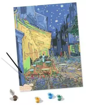 CreArt - 30x40 cm - Van Gogh - La terrasse du café le soir Loisirs créatifs;Peinture - Numéro d art - Image 3 - Ravensburger