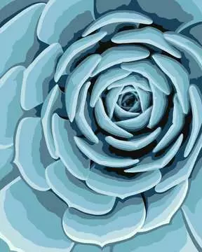 CreArt - 24x30 cm - Fleur bleue Loisirs créatifs;Peinture - Numéro d art - Image 2 - Ravensburger