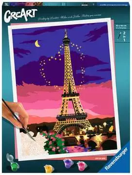 CreArt - 30x40 cm - Paris City of Love Loisirs créatifs;Peinture - Numéro d art - Image 1 - Ravensburger