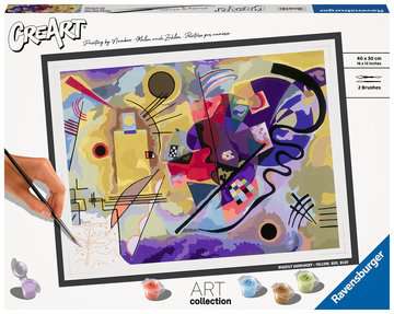 CreArt - 30x40 cm - Kandinsky : Yellow, Red, Blue