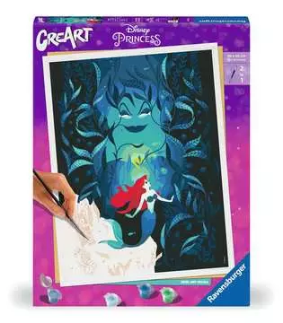 CreArt 30x40cm Ariel et Ursula Disney Princess Loisirs créatifs;Peinture - Numéro d art - Image 1 - Ravensburger
