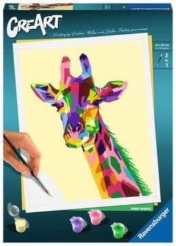 CreArt - 24x30 cm - girafe, Peinture - Numéro d'art, Loisirs créatifs, Produits