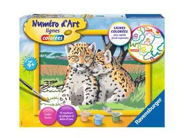 Numéro d art - 18x24cm - Petits léopards Loisirs créatifs;Peinture - Numéro d art - Image 1 - Ravensburger