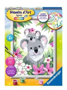 Numéro d art - 18x24cm - Maman koala et son bébé Loisirs créatifs;Peinture - Numéro d art - Image 1 - Ravensburger