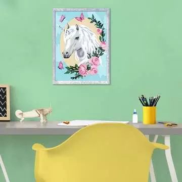 Numéro d art - 18x24cm - Licorne fleurie Loisirs créatifs;Peinture - Numéro d art - Image 5 - Ravensburger