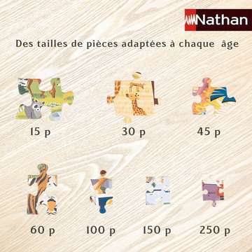 Nathan puzzle cadre 15 p - Les animaux de la forêt