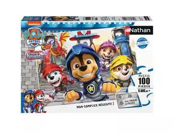 Nathan puzzle 100 p - Les chevaliers de la Pat’Patrouille Puzzle Nathan;Puzzle enfant - Image 1 - Ravensburger