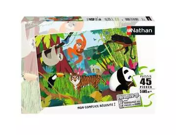 Nathan puzzle 45 p - Les animaux de la jungle Puzzle Nathan;Puzzle enfant - Image 1 - Ravensburger