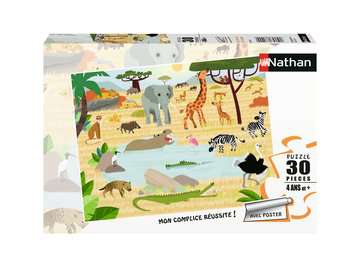 Nathan puzzle 30 p - Les animaux de la savane