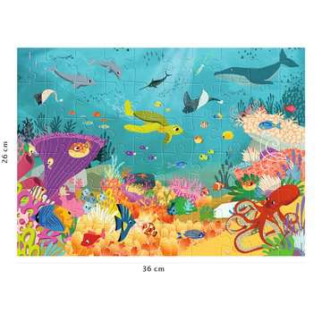  Mon livre puzzle 9 pièces: Les animaux de la mer - Dès