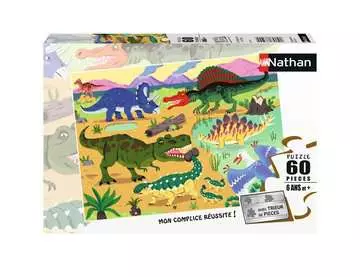 Nathan puzzle 60 p - Les dinosaures du Crétacé Puzzle Nathan;Puzzle enfant - Image 1 - Ravensburger