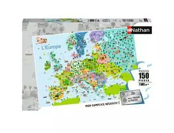 Nathan puzzle 150 p - Carte d Europe Puzzle Nathan;Puzzle enfant - Image 1 - Ravensburger