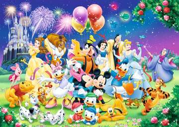 Nathan - Puzzle 1000 pièces - La Famille Disney - Adultes et enfants dès 14  ans - Puzzle de qualité supérieure - Encastrement parfait - Collection Mes