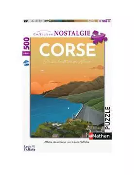 Nathan puzzle 500 p - Affiche de la Corse / Louis l Affiche Puzzle Nathan;Puzzle adulte - Image 1 - Ravensburger